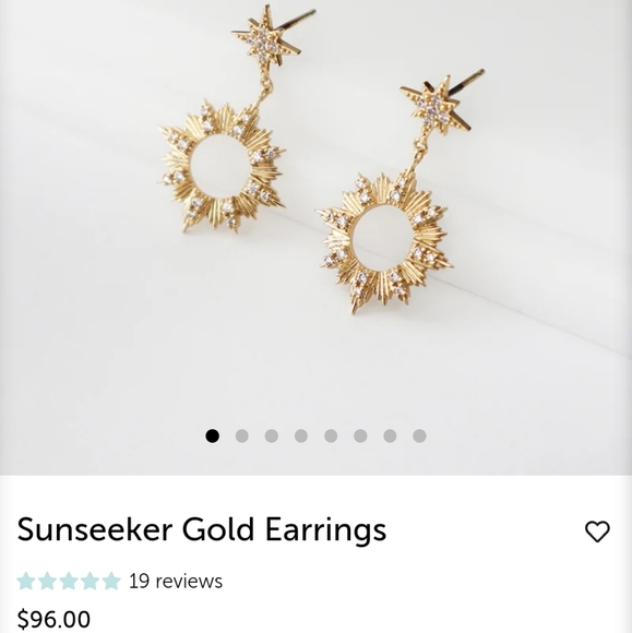 Wanderlust & Co. Sunseeker Gold earrings - Picture 4 of 8